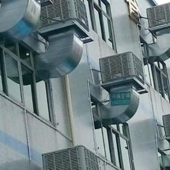 万江工厂安装排风机、空调湿帘降温通风设备